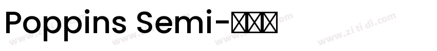 Poppins Semi字体转换
